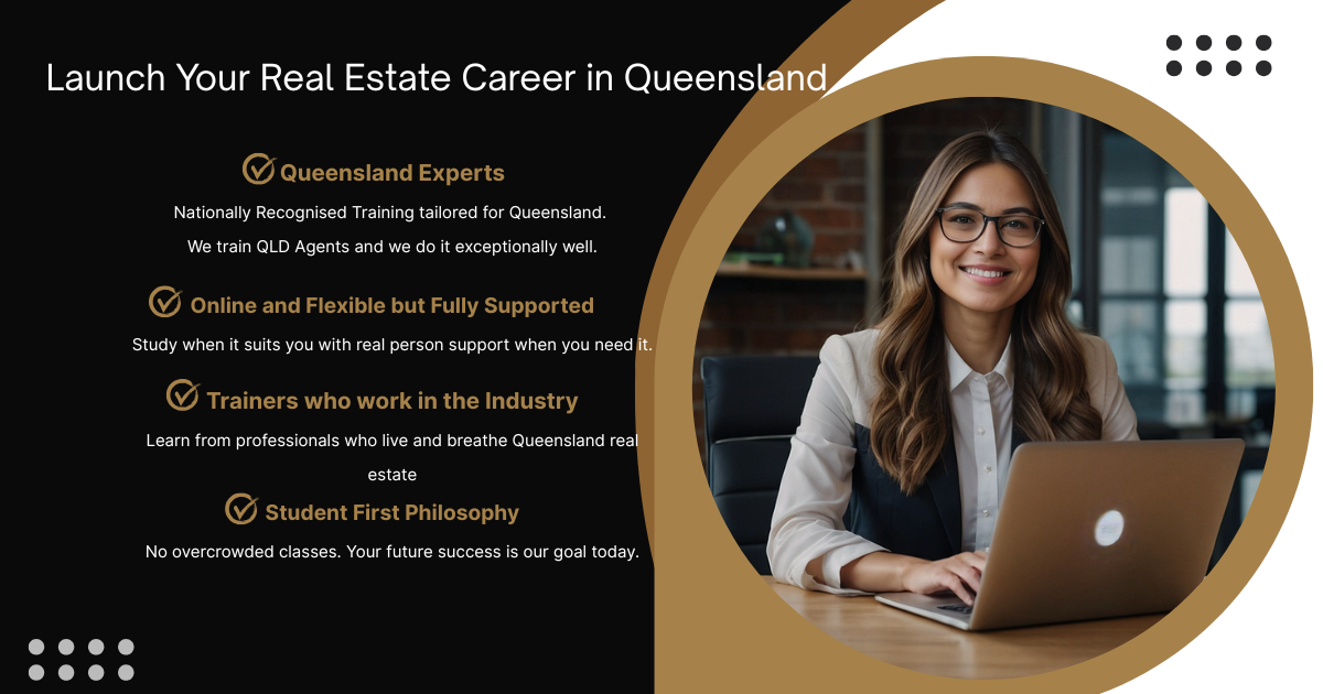 Become A Queensland REAL ESTATE agent in 2026