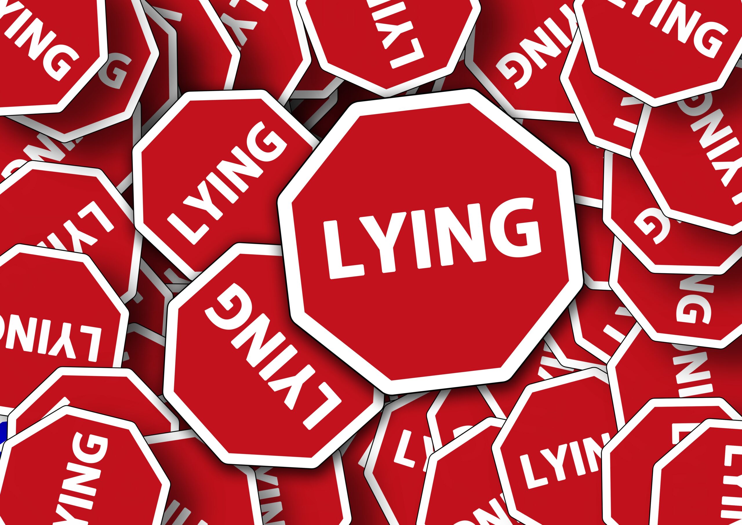 Stop sign Lying
