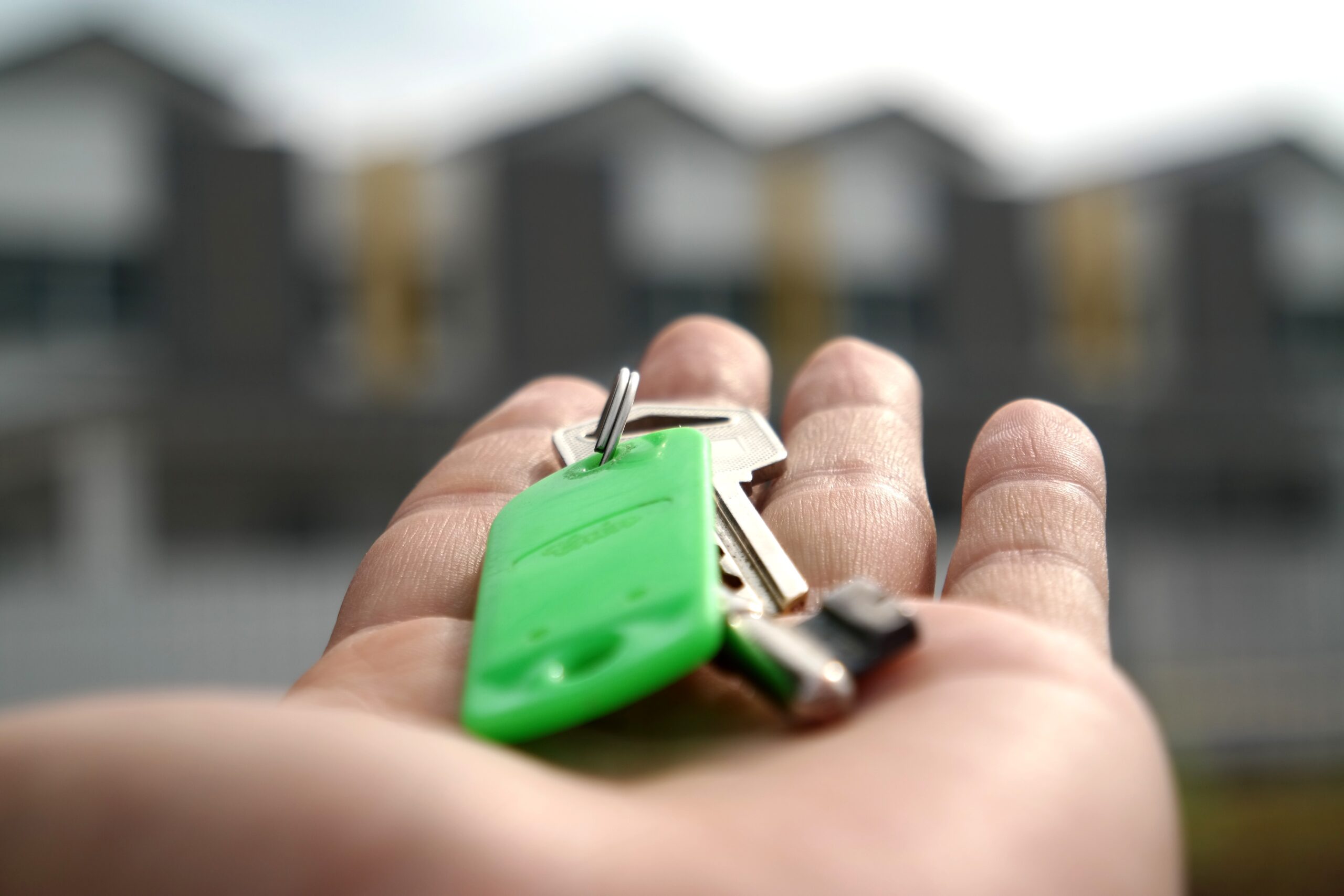 Hand with a set of house keys